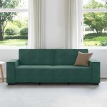 vidaXL Canapea cu 3 locuri, verde închis, 180 cm, catifea vidaXL Canapea cu 3 locuri, verde închis, 180 cm, catifea