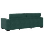 vidaXL Canapea cu 3 locuri, verde închis, 180 cm, catifea vidaXL Canapea cu 3 locuri, verde închis, 180 cm, catifea