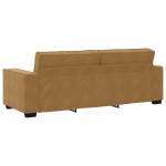 vidaXL Canapea cu 3 locuri, Maro, 180 cm, catifea vidaXL Canapea cu 3 locuri, Maro, 180 cm, catifea
