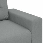 vidaXL Fotoliu canapea, gri deschis,60 cm, material textil