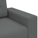 vidaXL Fotoliu canapea, gri închis, 60 cm, material textil