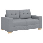 vidaXL Canapea lovesea gri deschis 120 cm stofa vidaXL Canapea lovesea gri deschis 120 cm stofa