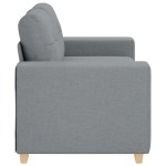 vidaXL Canapea lovesea gri deschis 120 cm stofa vidaXL Canapea lovesea gri deschis 120 cm stofa