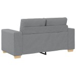 vidaXL Canapea lovesea gri deschis 120 cm stofa vidaXL Canapea lovesea gri deschis 120 cm stofa