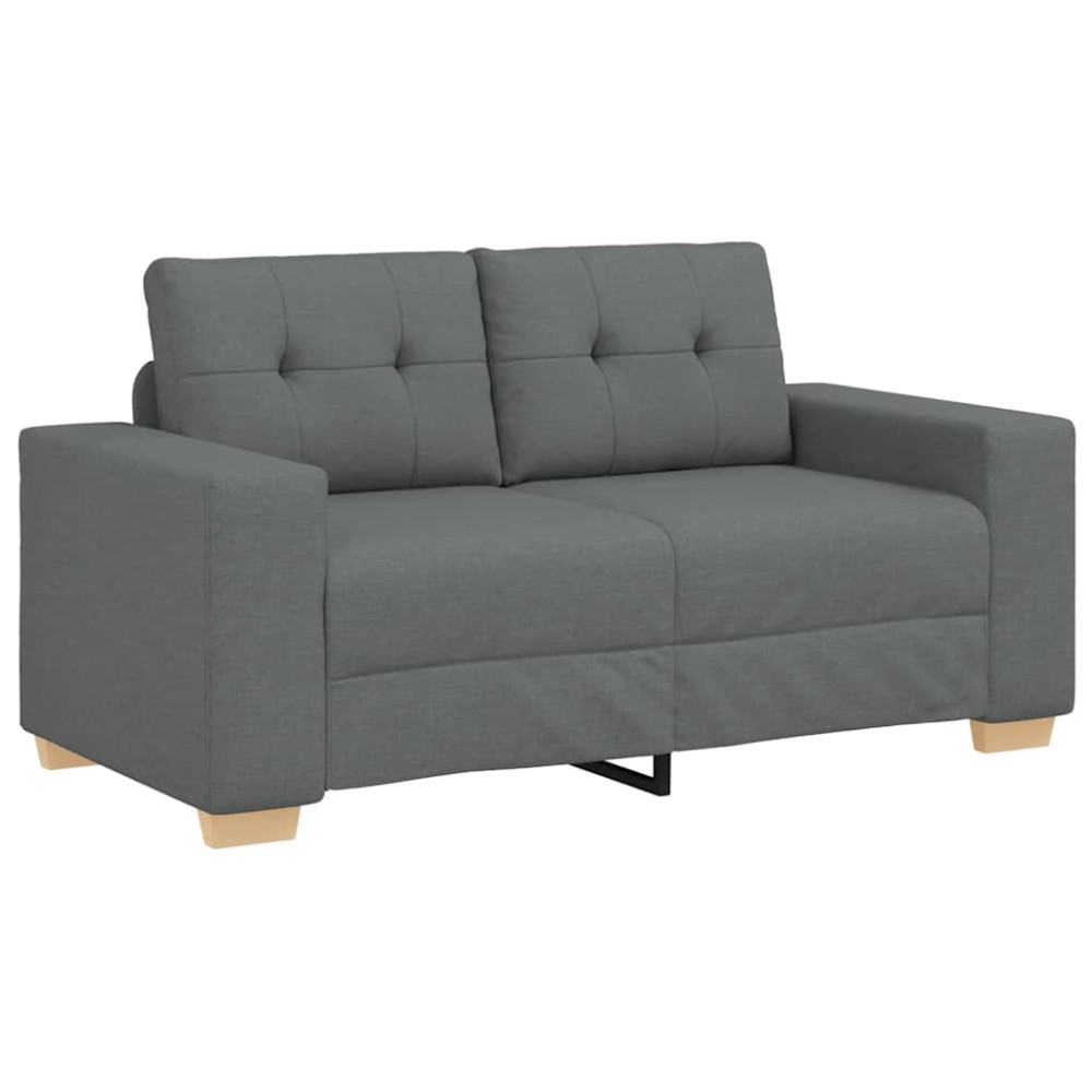 vidaXL Canapea lovesea gri închis 120 cm țesătură
