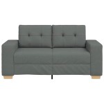 vidaXL Canapea lovesea gri închis 120 cm țesătură vidaXL Canapea lovesea gri închis 120 cm țesătură