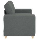 vidaXL Canapea lovesea gri închis 120 cm țesătură vidaXL Canapea lovesea gri închis 120 cm țesătură