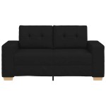 vidaXL Canapea Loveseat Negru 120 cm Stofa vidaXL Canapea Loveseat Negru 120 cm Stofa