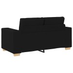 vidaXL Canapea Loveseat Negru 120 cm Stofa vidaXL Canapea Loveseat Negru 120 cm Stofa