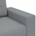vidaXL Canapea lovesea gri deschis 140 cm stofa vidaXL Canapea lovesea gri deschis 140 cm stofa