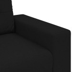 vidaXL Canapea lovesea neagră 140 cm stofă vidaXL Canapea lovesea neagră 140 cm stofă
