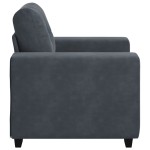 vidaXL Canapea scaun gri închis 60 cm catifea