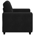 vidaXL Canapea scaun negru 60 cm catifea