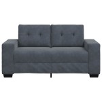 vidaXL Canapea lovesea gri închis 120 cm catifea vidaXL Canapea lovesea gri închis 120 cm catifea