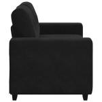 vidaXL Canapea loveseat neagră 120 cm catifea