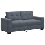 vidaXL Canapea lovesea gri închis 140 cm catifea vidaXL Canapea lovesea gri închis 140 cm catifea
