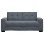 vidaXL Canapea lovesea gri închis 140 cm catifea vidaXL Canapea lovesea gri închis 140 cm catifea