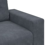 vidaXL Canapea lovesea gri închis 140 cm catifea vidaXL Canapea lovesea gri închis 140 cm catifea