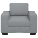 vidaXL Canapea Scaun Gri deschis 60 cm Tesatura