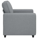 vidaXL Canapea Scaun Gri deschis 60 cm Tesatura
