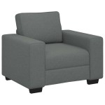 vidaXL Canapea Scaun Gri Inchis 60 cm Tesatura