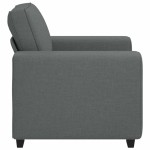 vidaXL Canapea Scaun Gri Inchis 60 cm Tesatura
