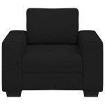 vidaXL Canapea Scaun Negru 60 cm Tesatura