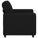vidaXL Canapea Scaun Negru 60 cm Tesatura