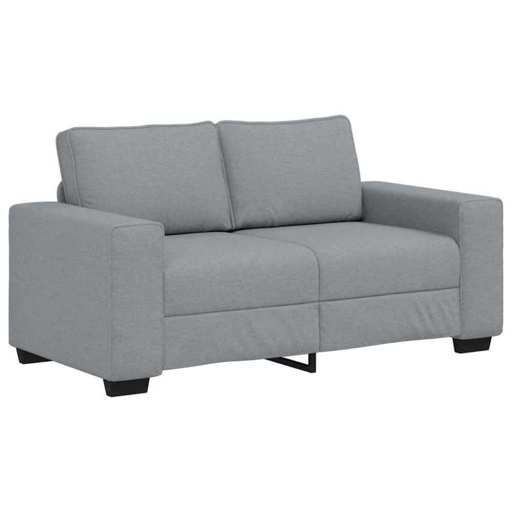 vidaXL Canapea cu 2 locuri, țesătură gri deschis, 120 cm