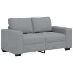 vidaXL Canapea cu 2 locuri, țesătură gri deschis, 120 cm