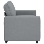 vidaXL Canapea cu 2 locuri, țesătură gri deschis, 120 cm