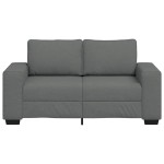 vidaXL Canapea cu 2 locuri, țesătură gri închis, 120 cm