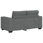 vidaXL Canapea cu 2 locuri, țesătură gri închis, 120 cm