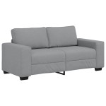vidaXL Canapea cu 2 locuri, țesătură gri deschis, 140 cm