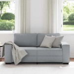 vidaXL Canapea cu 2 locuri, țesătură gri deschis, 140 cm
