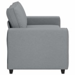 vidaXL Canapea cu 2 locuri, țesătură gri deschis, 140 cm