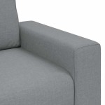 vidaXL Canapea cu 2 locuri, țesătură gri deschis, 140 cm