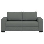 vidaXL Canapea cu 2 locuri, țesătură gri închis, 140 cm