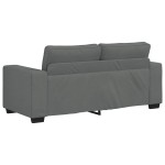 vidaXL Canapea cu 2 locuri, țesătură gri închis, 140 cm