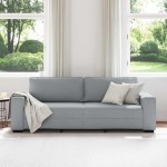 vidaXL Canapea cu 3 locuri, țesătură gri deschis, 180 cm vidaXL Canapea cu 3 locuri, țesătură gri deschis, 180 cm