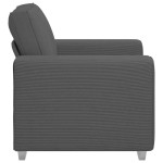 vidaXL Canapea Scaun Gri închis 60 cm țesătură velur