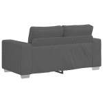 vidaXL Canapea lovesea gri închis 120 cm țesătură velur vidaXL Canapea lovesea gri închis 120 cm țesătură velur