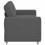vidaXL Canapea de tip lovesea gri închis 140 cm țesătură velur