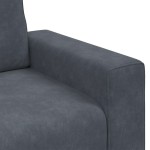 vidaXL Canapea scaun gri închis 60 cm catifea