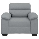 vidaXL Canapea Scaun Gri deschis 60 cm Tesatura