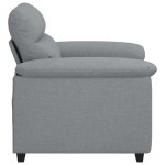 vidaXL Canapea Scaun Gri deschis 60 cm Tesatura