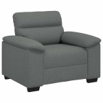 vidaXL Canapea Scaun Gri Inchis 60 cm Tesatura