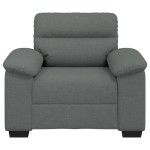 vidaXL Canapea Scaun Gri Inchis 60 cm Tesatura