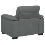 vidaXL Canapea Scaun Gri Inchis 60 cm Tesatura