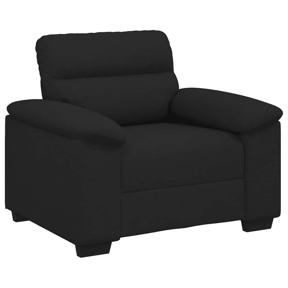vidaXL Canapea Scaun Negru 60 cm Tesatura